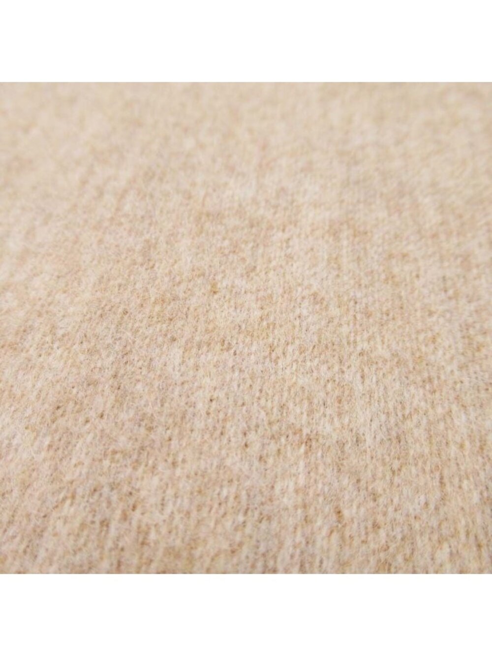 Loro Piana Peter DO Fabric Melton Wrap Skirt Cowhide Trim Long Length 36 Beige - Picture 5 of 10